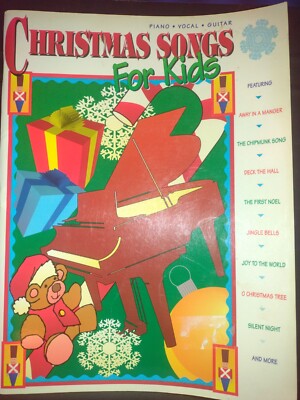 Children's Christmas Songbook Christmas Songs for Kids Piano Guitar VG Condition