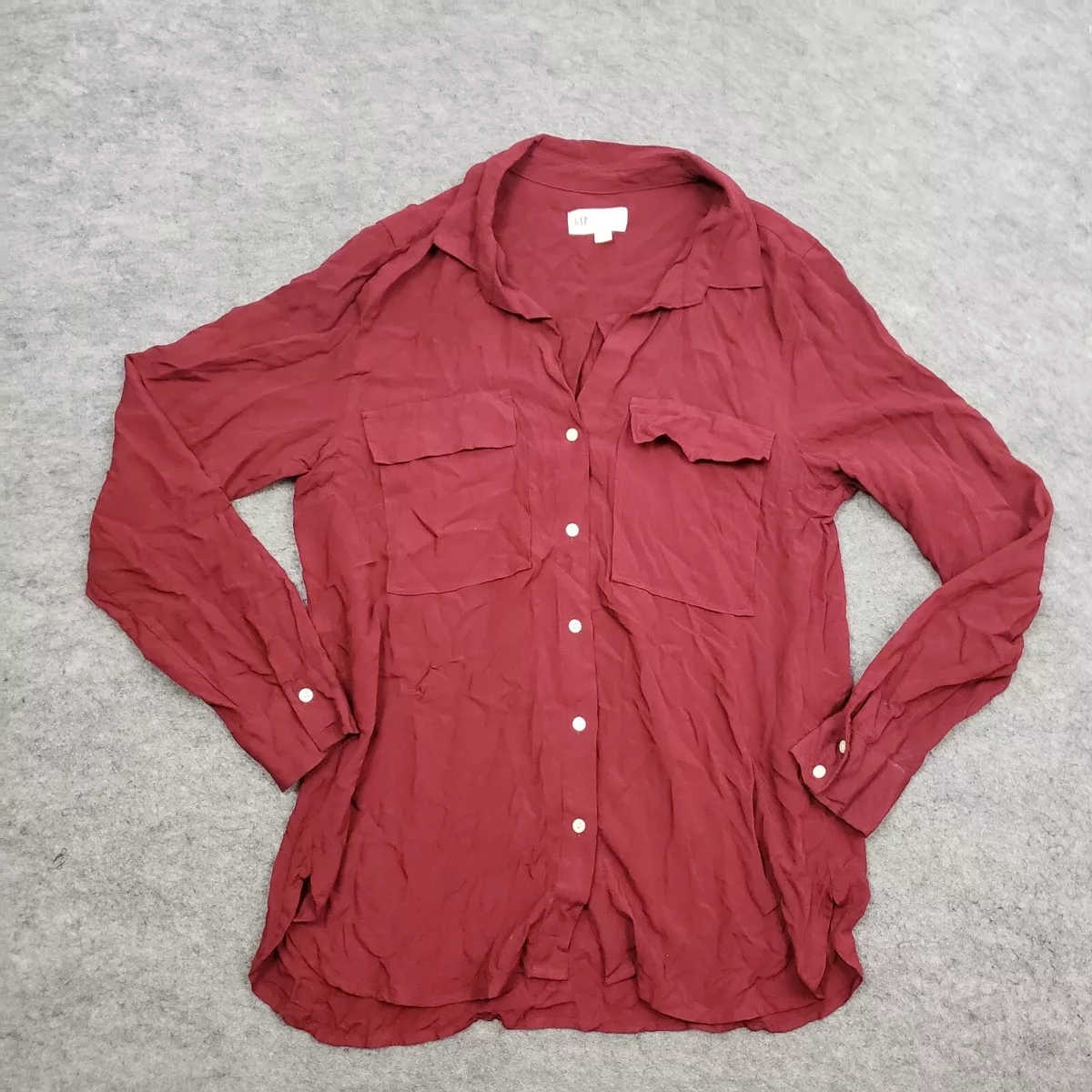 Gap red blouse deals
