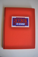 Vintage Reebok to School Folder Binder Red NEW Back to School 1980’s