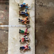 Vintage Plastic Pirate Figures Painted, You can use them for DND play