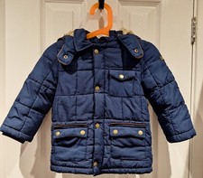 Cappotto giacca invernale pelliccia finta marina Mayoral ragazzo cappuccio staccabile età 2 24 mesi 