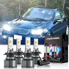 H7 H7 9145 white LED Headlight Kit Fog Light Bulbs Fit Benz C350 C280 2006 2007