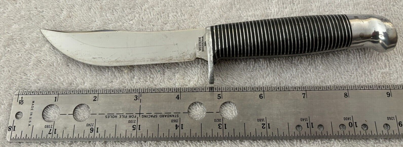 Vintage Western Boulder CO USA F66 Black Beauty Fixed Blade Hunting Knife eBay