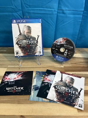 The Witcher 3 Wild Hunt PS4 Playstation 4 Complete CIB + SDTRK CD FREE SHIPPING