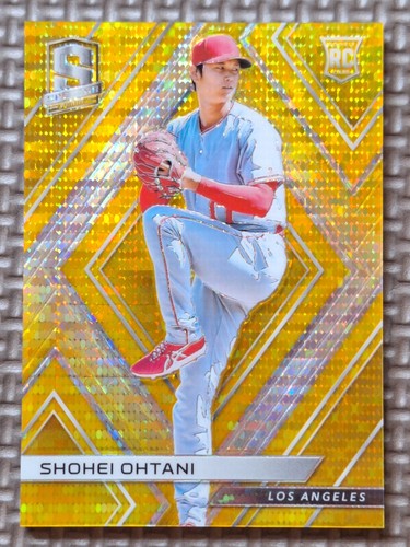 2018 Panini Chronicles Spectra #76 SHOHEI OHTANI RC Gold Prizm 01/10 Los Angeles