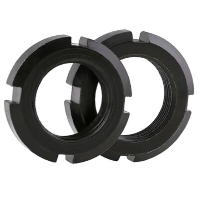 M10-M60 Runde Kontermutter Schlitzmutter Halter Burgmutter Kohlenstoffstahl