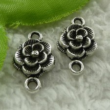 Free Ship 360 pcs tibet silver flower connectors 20x12mm B3925