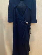 Long Gown with Bolero Alexander by Daymor Midnight Blue. Mother of the Bride