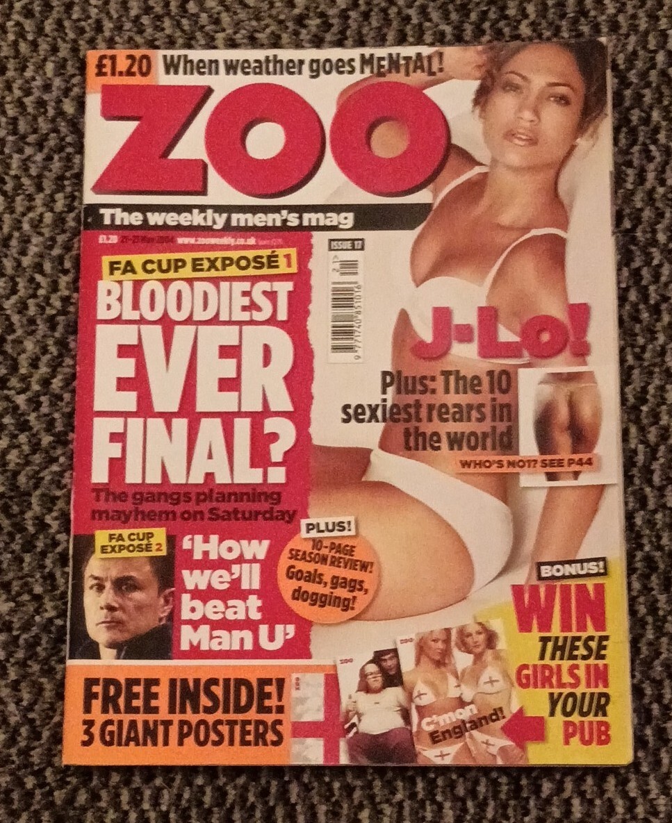 Jennifer Lopez J-Lo Cover Zoo Magazine May 2004 Issue 17 & Euro Poster