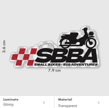 TRANSPARENT BACKING ,SBBA Logo FREE STICKER INCLUDED.