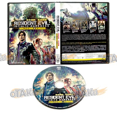 RESIDENT EVIL : INFINITE DARKNESS - DVD (1-4 EPS+4 MOVIE) ENG DUB, SHIP FROM US