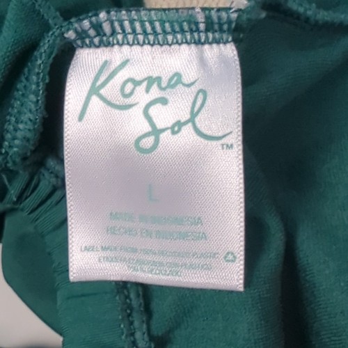 KONA SOL Women's Swimsuit L Green One Piece Built In Bra - Picture 8 of 10