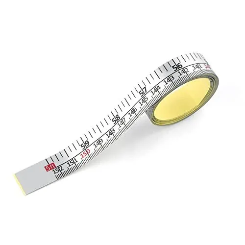 Win Tape Workbench Ruler Adhesive Backed Tape Measure 60inch 152cm (Right to Left - Inch/cm)