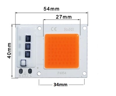 Hi-Power LED 30W VollSpektrum 380-840nm COB -B 230V AC 