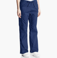 DICKIES SIGNATURE Women's Size Large Scrubs Cargo Pants/ Mid Rise/ Drawstring