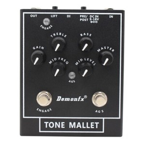Demonfx Tone Mallet Bass PreAmp Boost/OD with DI Fast US Ship Just Arrived!