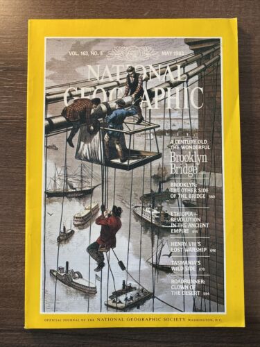 National Geographic Magazine May 1983 Brooklyn Bridge - Picture 1 of 2