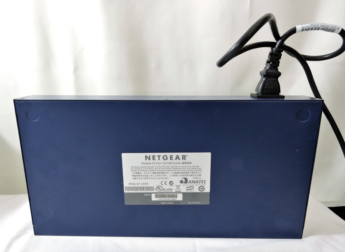 NETGEAR ProSafe 24-Port 10/100 Switch JFS524 – .. | Köp på (723587794