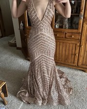 jovani 59762 sequin prom dress [altered train; suits 5’4 &under] size2