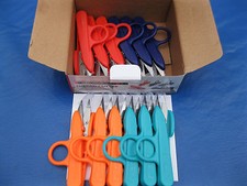 NEW 12 PCS. MULTI COLOR SEWING THREAD NIPPERS CLIPPERS TRIMMING SCISSORS