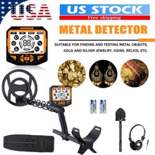 Metal Detector with 10" Coil - Customizable Modes,Perfect for Beach  Soil