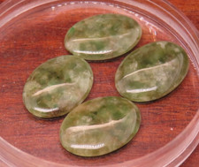 Gem Jade Green Carved Cabochon Oval Cut 13.5 x 10 mm Lot Gemstone 60-31