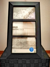 Mainstays Black 3-Opening 4x6 Photo Frame Collage Tabletop or Wall