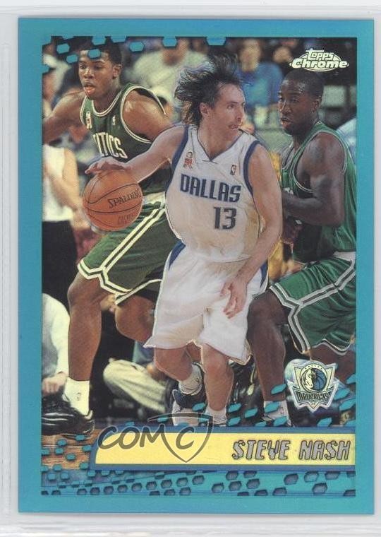2001-02 Topps Chrome Refractor Steve Nash #2 HOF 00ap