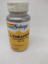 Solaray L-Theanine 200mg 30 Capsules Exp 01/2028
