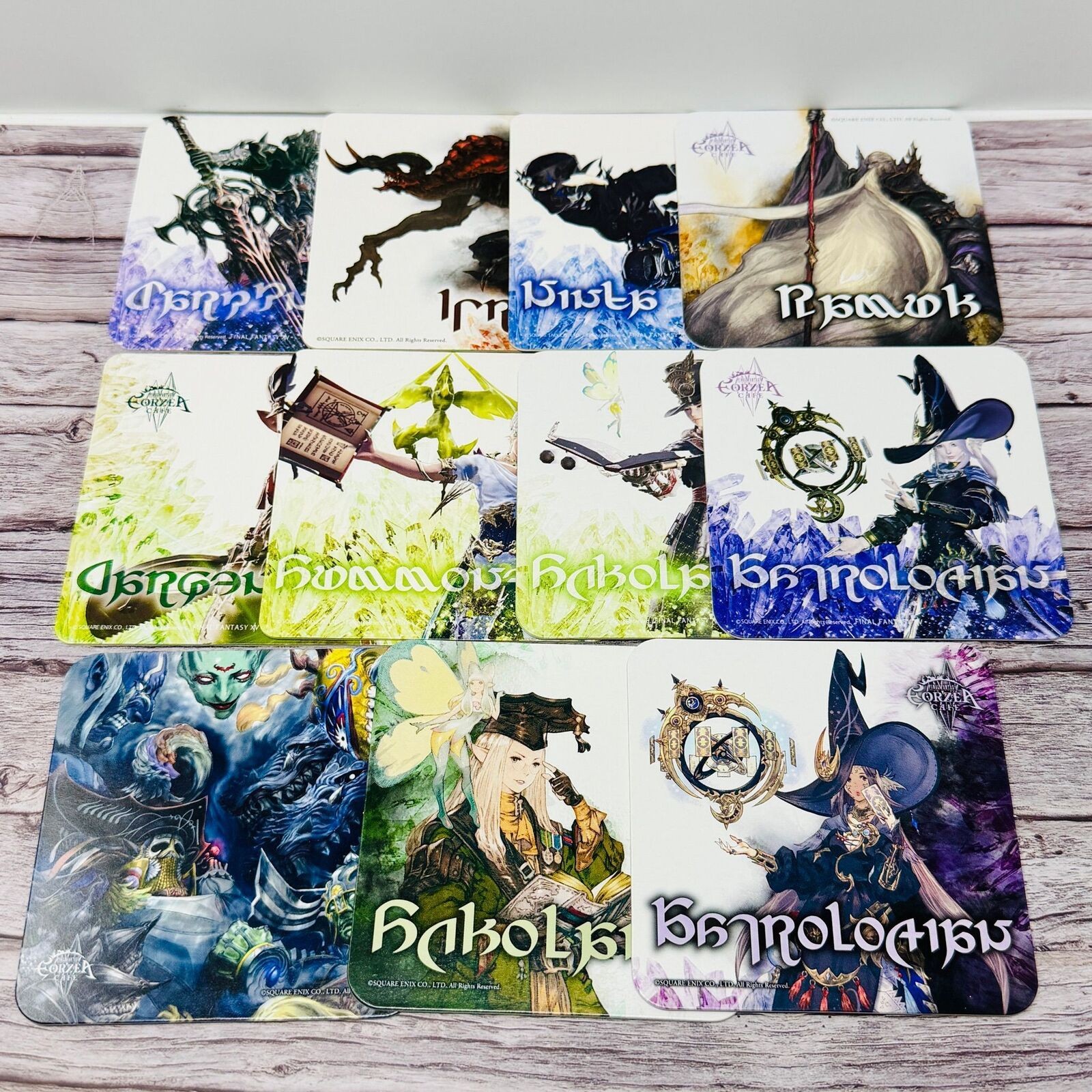 Final Fantasy XIV 14 Eorzea Cafe Tokyo Coaster Lot  11 Official Japan US Seller