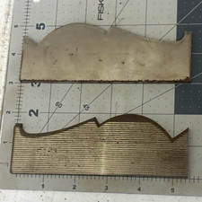 Matched Pair Wood Moulder Profile Knives Wide Decorative Arch Trim Cutters