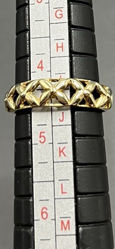 Adjustable Filigree Flower Design Toe Ring Solid Real 10K Yellow Gold