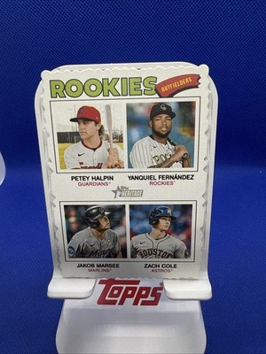 2026 Heritage - Deckle Edge Rookies Outfielders HALPIN/FERNANDEZ/MARSEE/COLE SP 