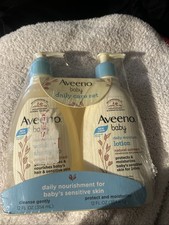 Aveeno Baby Daily Care Gift Set Moisturizing Body Lotion  Body Wash/Shampoo