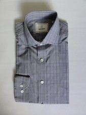 Todd Snyder Plaid Ls Dress Shirt Black Sizes 14.5 15 163233msrp 125