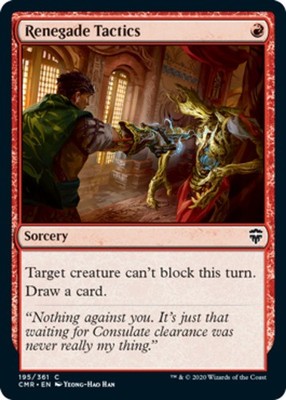 1x Renegade Tactics - Foil MTG Commander Legends NM Magic Foil
