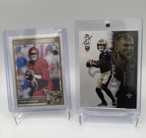 Tyler Shough Saints RC 2-Card Lot Score/Topps Signature Class #71 #104