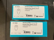 20 (2 boxes of 10) Coloplast 18340 SenSura Mio Convex Flip Ostomy Pouch