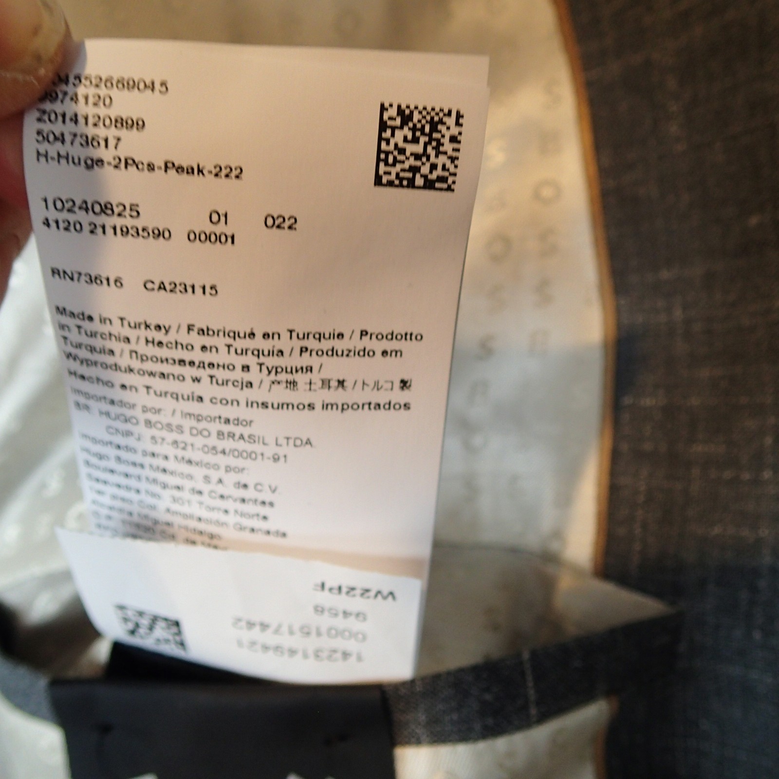 Hugo Boss Marzotto Sport Coat 40L Gray Two Button Blazer Jacket wool/silk/linen thumbnail 18