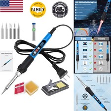  33 Value New Compact 10-in-1 Digital Soldering Iron Kit with Fast Heat  Aut...