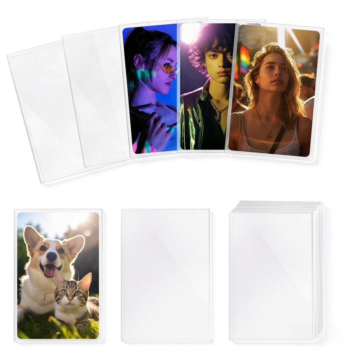 kpop card sleeves 33 x 43 Premium Clear Photocard Sleeves For Mini ID