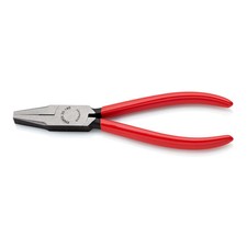 KNIPEX 20 01 180 Flachzange mit Kunststoff &uuml;berzogen schwarz atramentiert 180 mm