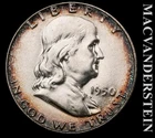 1950 Silver Franklin Half Dollar - Scarce  High Grade  Lustrous  #L6770