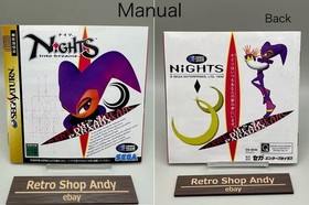 Nights into dreams & Multi Controller With Box GS-9095 &Power Memory Sega Saturn