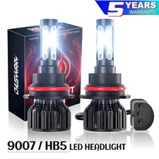 9004 LED Headlight For Ford F150 F250 F350 1987 1988 1989 1990 1991 Hi-Lo Kit