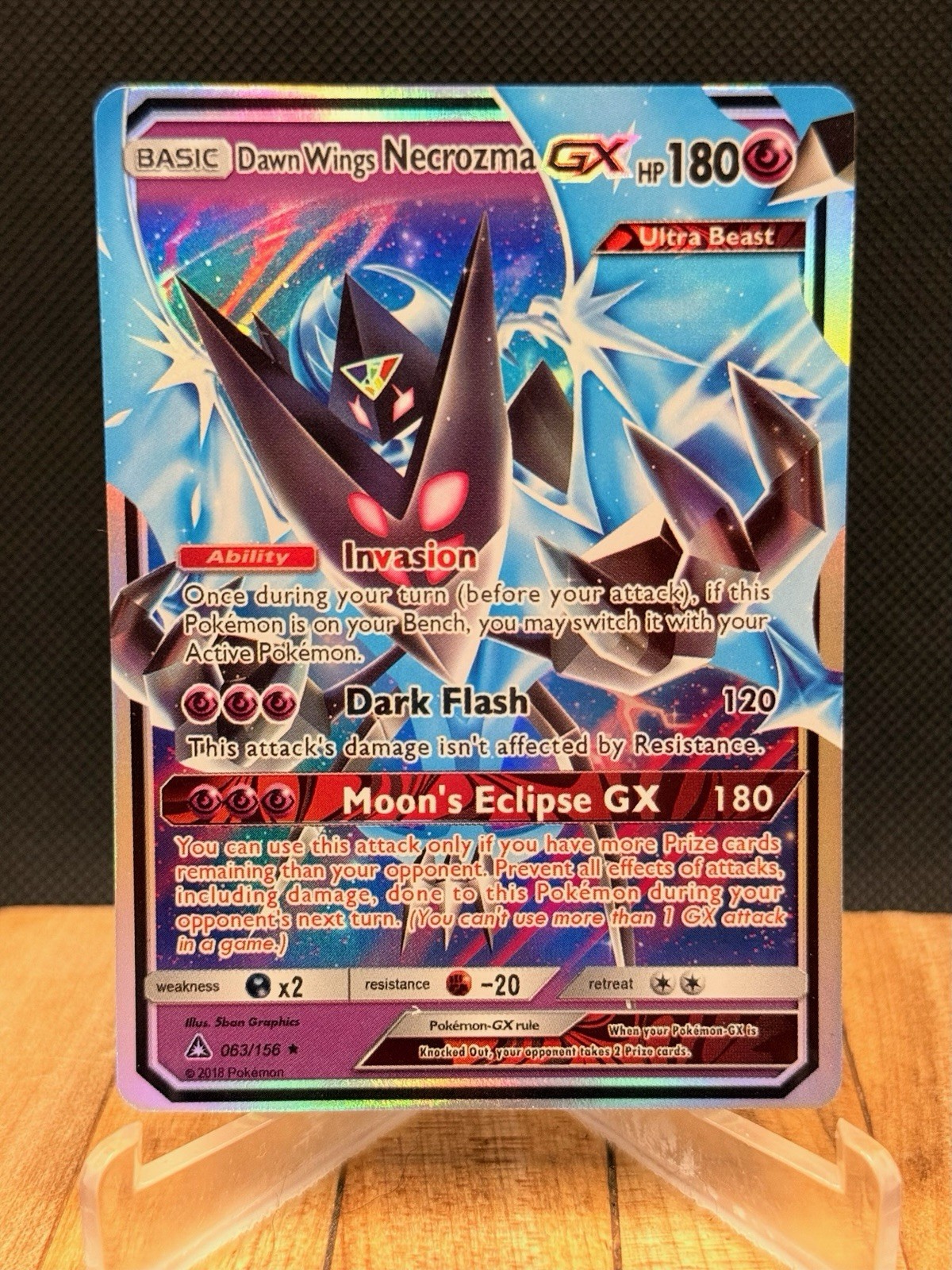 Dawn Wings Necrozma GX 63/156 Sm-Ultra Prism Holo