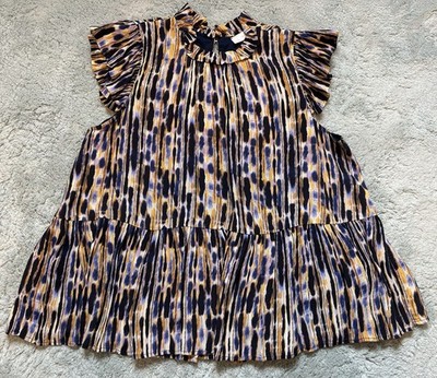 Corey Linn Calter  Luxus Damen Bluse Gr. L Oberteil Luxus