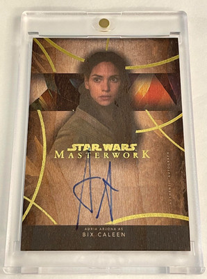 2024 TOPPS STAR WARS MASTERWORK ON CARD AUTOS WOOD A-AA ADRIA ARJONA BIX CALEEN