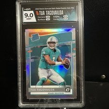 2020 Donruss Optic Holo Silver #152 Tua Tagovailoa RC Rated Rookie HGA 9.0