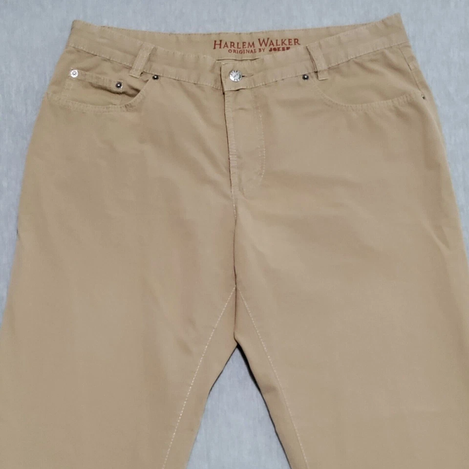 Pantalones de mezclilla para hombre Joker talla 38x30 Harlem Walker caqui doble montura cosidos Foto 4 de 4